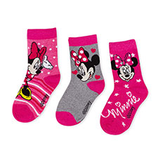 Children&#39;s Minnie Mouse Triple Pack Socks