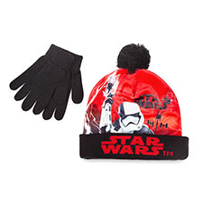 Children&#39;s Star Wars Hat &amp; Glove Set Black