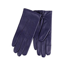 Isotoner Ladies Waterproof 3 Point Leather Gloves Midnight