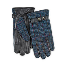 Isotoner Heritage Mens Smartouch Harris Tweed Gloves 